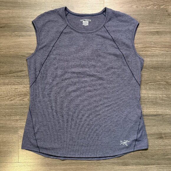 Arc'teryx Women's Kadem Sleeve Shirt - Navy/Grey - Picture 1 of 6